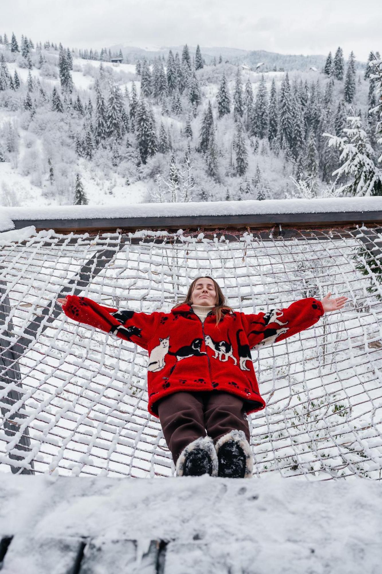 Карпатське Hygge Котедж Для Двох З Чаном-Джакузі У Горах 斯拉夫西克 外观 照片
